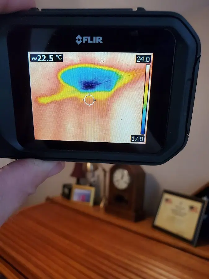Thermal imaging inspection for water damage in Blaine