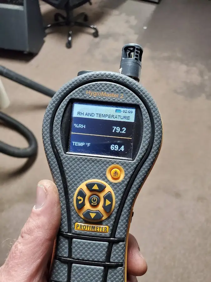 Moisture meter humidity assessment for Fire & Smoke Damage Restoration in Blaine